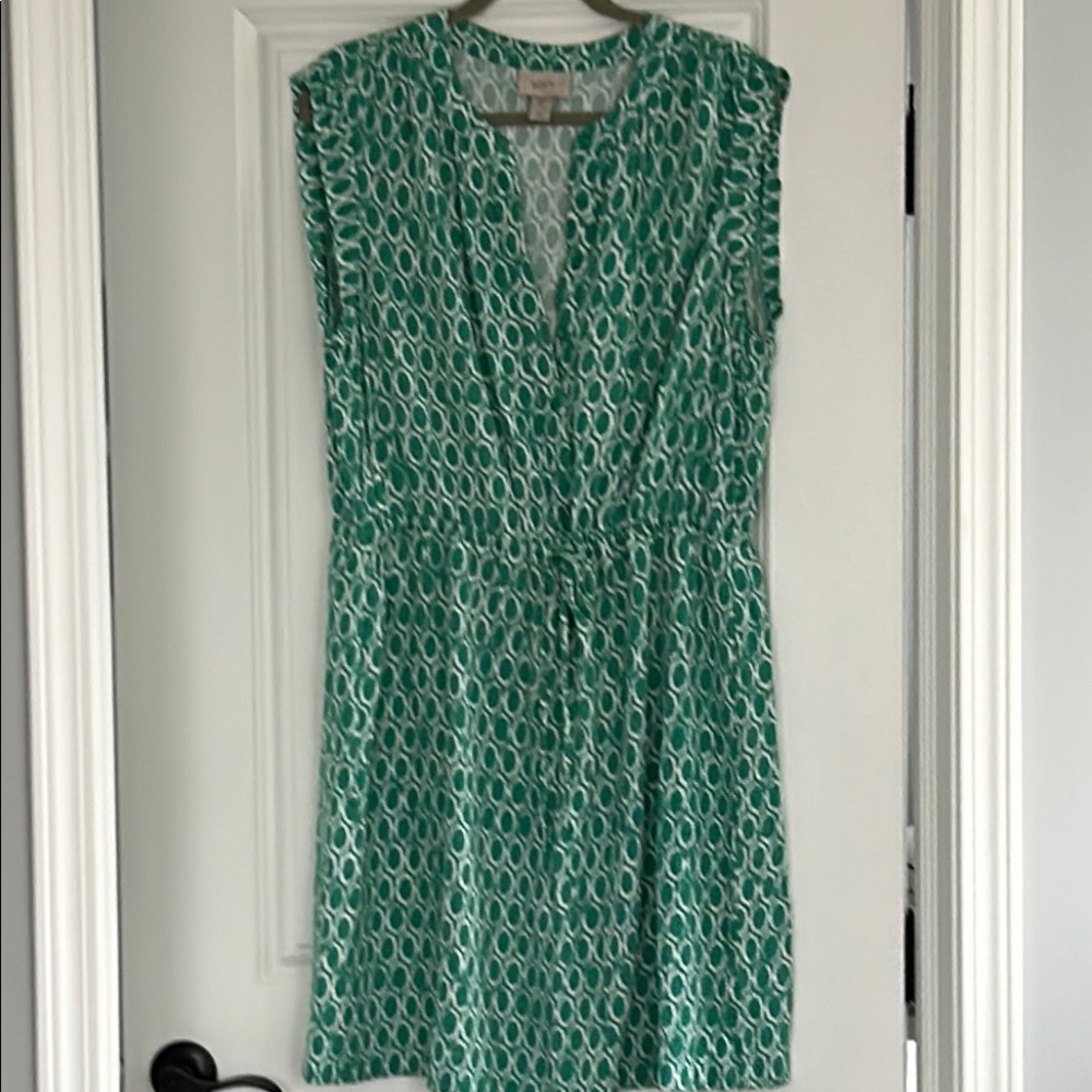 Green Patterned Women's Dress